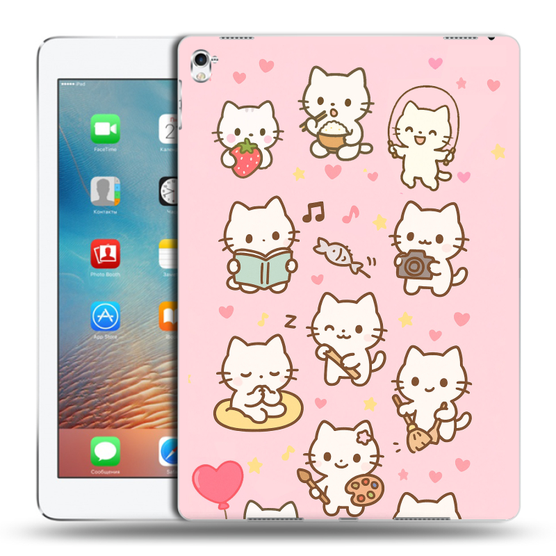Силиконовый чехол на Ipad Pro 9.7 с принтом Hello Kitty Хелоу Кити Силиконовый чехол на Ipad Pro 9.7 с принтом Hello Kitty Хелоу Кити