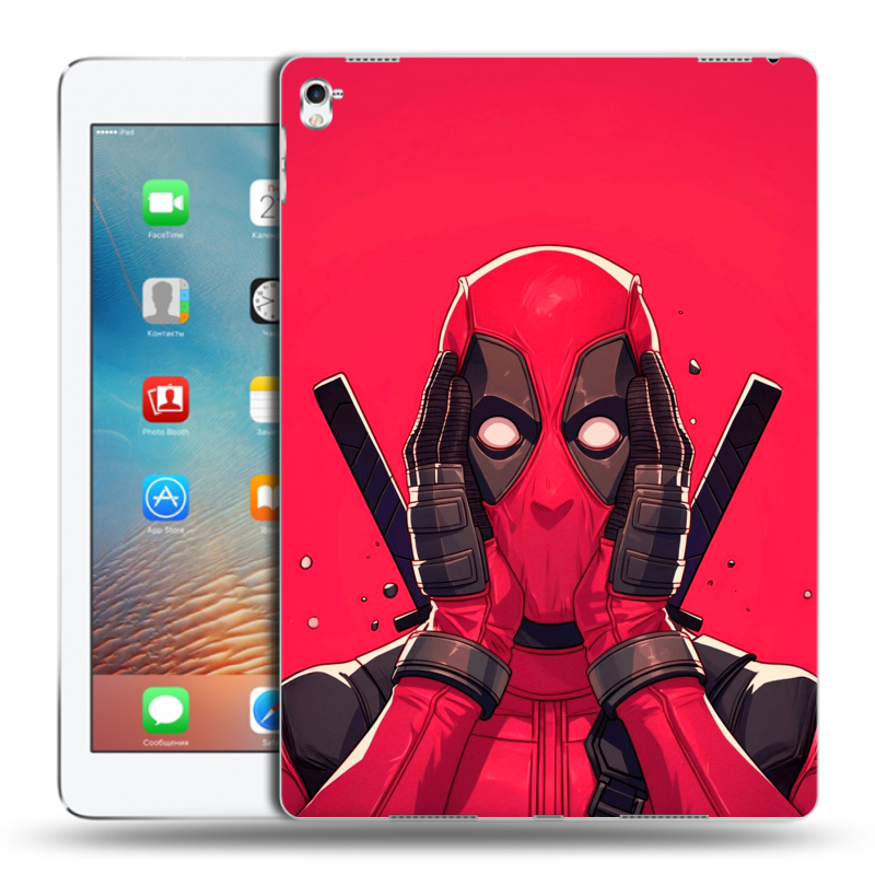 Силиконовый чехол на Ipad Pro 9.7 с принтом Дедпул Deadpool Силиконовый чехол на Ipad Pro 9.7 с принтом Дедпул Deadpool