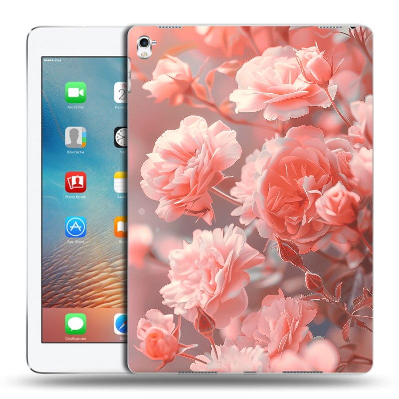 Пластиковый чехол на Ipad Pro 9.7 с принтом Розы цветы Пластиковый чехол на Ipad Pro 9.7 с принтом Розы цветы