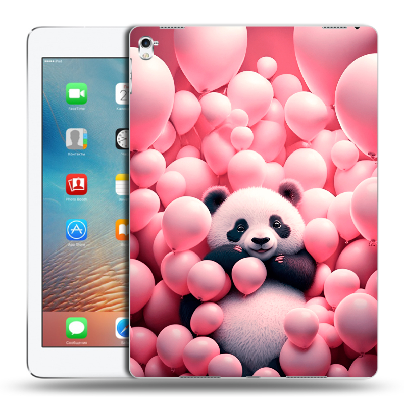 Пластиковый чехол на Ipad Pro 9.7 с принтом Панда Пластиковый чехол на Ipad Pro 9.7 с принтом Панда