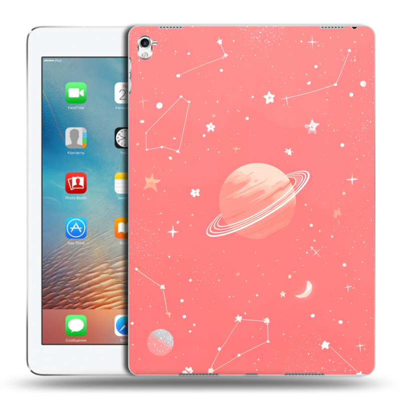 Силиконовый чехол на Ipad Pro 9.7 с принтом Розовый космос Силиконовый чехол на Ipad Pro 9.7 с принтом Розовый космос
