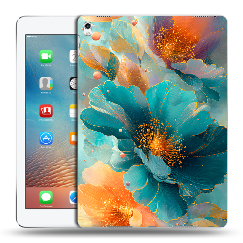 Пластиковый чехол на Ipad Pro 9.7 с принтом Цветы Пластиковый чехол на Ipad Pro 9.7 с принтом Цветы