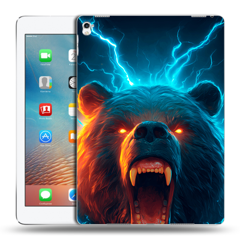 Пластиковый чехол на Ipad Pro 9.7 с принтом Медведь Пластиковый чехол на Ipad Pro 9.7 с принтом Медведь