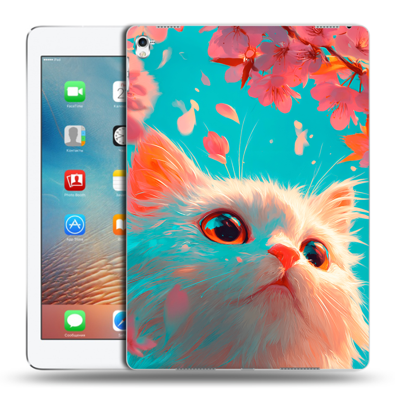 Силиконовый чехол на Ipad Pro 9.7 с принтом Красивый кот Силиконовый чехол на Ipad Pro 9.7 с принтом Красивый кот