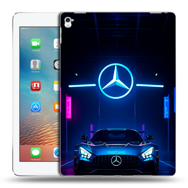 Силиконовый чехол на Ipad Pro 9.7 с принтом Mercedes Мерседес Силиконовый чехол на Ipad Pro 9.7 с принтом Mercedes Мерседес