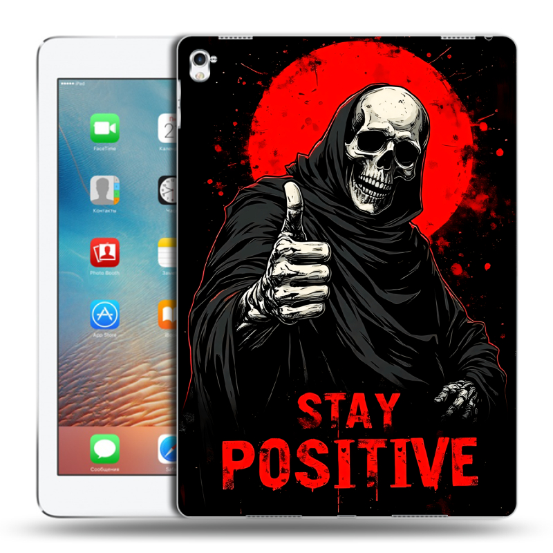 Пластиковый чехол на Ipad Pro 9.7 с принтом смешной скелет Пластиковый чехол на Ipad Pro 9.7 с принтом смешной скелет