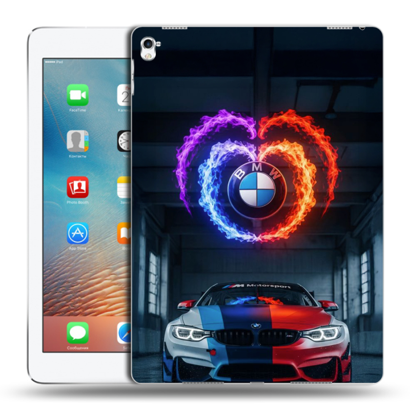Силиконовый чехол на Ipad Pro 9.7 с принтом BMW БМВ Силиконовый чехол на Ipad Pro 9.7 с принтом BMW БМВ