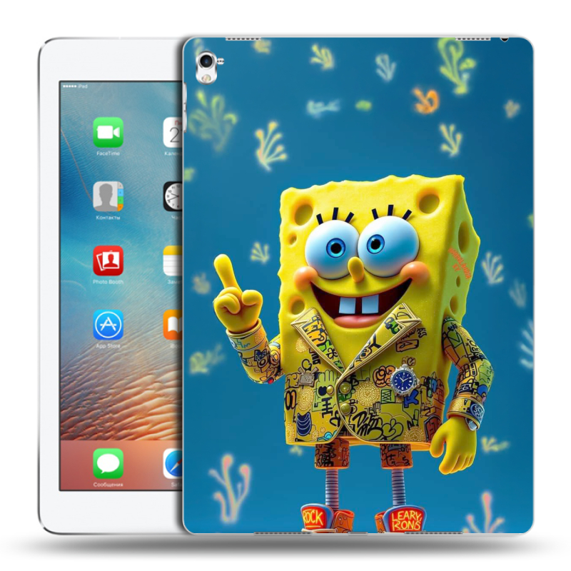 Пластиковый чехол на Ipad Pro 9.7 с принтом Спанч боб Спанчбоб Пластиковый чехол на Ipad Pro 9.7 с принтом Спанч боб Спанчбоб