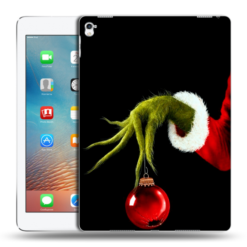 Пластиковый чехол на Ipad Pro 9.7 с принтом Новый год Гринч Пластиковый чехол на Ipad Pro 9.7 с принтом Новый год Гринч