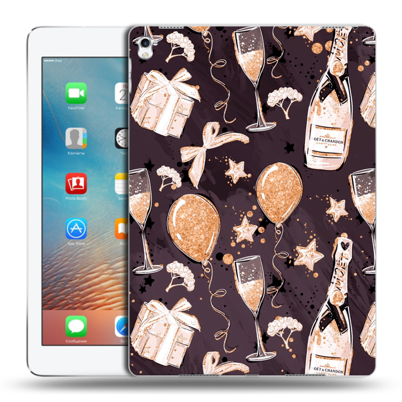 Силиконовый чехол на Ipad Pro 9.7 с принтом Новый год Силиконовый чехол на Ipad Pro 9.7 с принтом Новый год