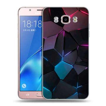 Силиконовый чехол на Samsung Galaxy J5 (2016) с принтом Геометрия неона Силиконовый чехол на Samsung Galaxy J5 (2016) с принтом Геометрия неона