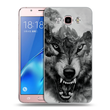 Силиконовый чехол на Samsung Galaxy J5 (2016) с принтом Волк