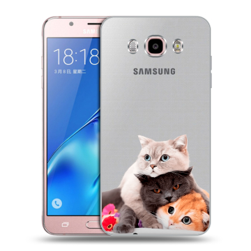 Силиконовый чехол на Samsung Galaxy J5 (2016) с принтом Кошки