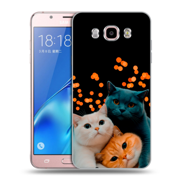 Силиконовый чехол на Samsung Galaxy J5 (2016) с принтом Кошки