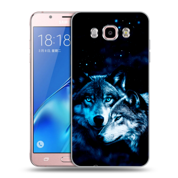 Силиконовый чехол на Samsung Galaxy J5 (2016) с принтом Волки Силиконовый чехол на Samsung Galaxy J5 (2016) с принтом Волки