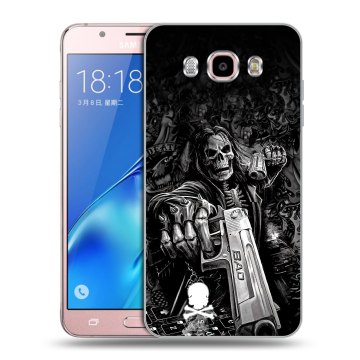 Силиконовый чехол на Samsung Galaxy J5 (2016) с принтом Скелет Силиконовый чехол на Samsung Galaxy J5 (2016) с принтом Скелет