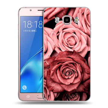 Силиконовый чехол на Samsung Galaxy J5 (2016) с принтом Цветы розы Силиконовый чехол на Samsung Galaxy J5 (2016) с принтом Цветы розы