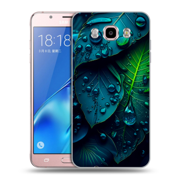 Силиконовый чехол на Samsung Galaxy J5 (2016) с принтом Листья