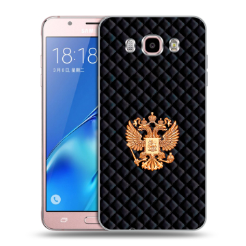 Силиконовый чехол на Samsung Galaxy J5 (2016) с принтом Герб России принт Силиконовый чехол на Samsung Galaxy J5 (2016) с принтом Герб России принт