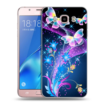Силиконовый чехол на Samsung Galaxy J5 (2016) с принтом Бабочки Силиконовый чехол на Samsung Galaxy J5 (2016) с принтом Бабочки