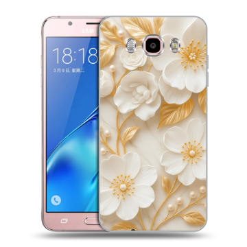 Силиконовый чехол на Samsung Galaxy J5 (2016) с принтом Цветы Силиконовый чехол на Samsung Galaxy J5 (2016) с принтом Цветы