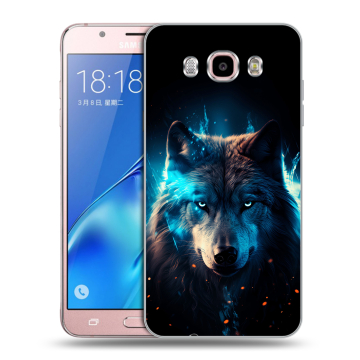 Силиконовый чехол на Samsung Galaxy J5 (2016) с принтом Волк ночной Силиконовый чехол на Samsung Galaxy J5 (2016) с принтом Волк ночной