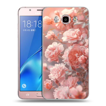 Силиконовый чехол на Samsung Galaxy J5 (2016) с принтом Розовые розы Силиконовый чехол на Samsung Galaxy J5 (2016) с принтом Розовые розы