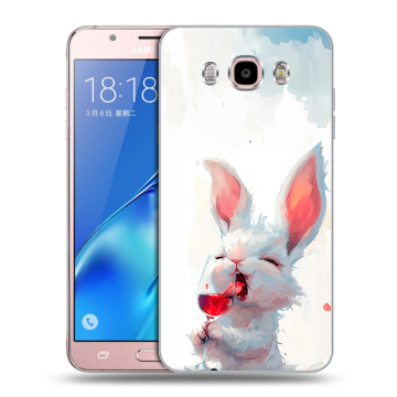 Силиконовый чехол на Samsung Galaxy J5 (2016) с принтом кролик зайчик Силиконовый чехол на Samsung Galaxy J5 (2016) с принтом кролик зайчик