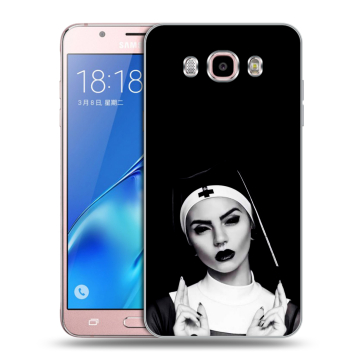 Силиконовый чехол на Samsung Galaxy J5 (2016) с принтом монашка Силиконовый чехол на Samsung Galaxy J5 (2016) с принтом монашка