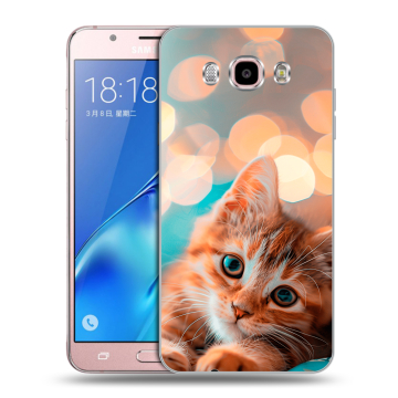 Силиконовый чехол на Samsung Galaxy J5 (2016) с принтом котик Силиконовый чехол на Samsung Galaxy J5 (2016) с принтом котик