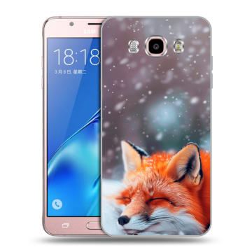 Силиконовый чехол на Samsung Galaxy J5 (2016) с принтом лиса Силиконовый чехол на Samsung Galaxy J5 (2016) с принтом лиса