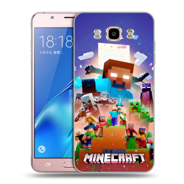 Силиконовый чехол на Samsung Galaxy J5 (2016) с принтом Майнкрафт Minecraft Силиконовый чехол на Samsung Galaxy J5 (2016) с принтом Майнкрафт Minecraft