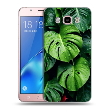 Силиконовый чехол на Samsung Galaxy J5 (2016) с принтом Листья Силиконовый чехол на Samsung Galaxy J5 (2016) с принтом Листья