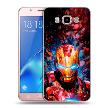 Силиконовый чехол на Samsung Galaxy J5 (2016) с принтом Железный человек Ironman Силиконовый чехол на Samsung Galaxy J5 (2016) с принтом Железный человек Ironman