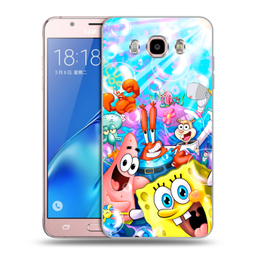 Силиконовый чехол на Samsung Galaxy J5 (2016) с принтом спанчбоб спанч боб Силиконовый чехол на Samsung Galaxy J5 (2016) с принтом спанчбоб спанч боб
