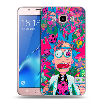 Силиконовый чехол на Samsung Galaxy J5 (2016) с принтом Рик и Морти Rick Morty Силиконовый чехол на Samsung Galaxy J5 (2016) с принтом Рик и Морти Rick Morty