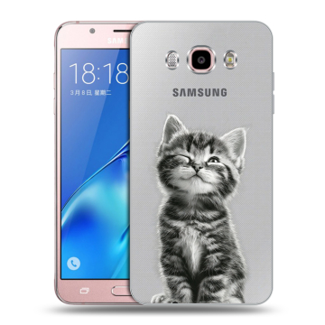 Силиконовый чехол на Samsung Galaxy J5 (2016) с принтом Котенок Силиконовый чехол на Samsung Galaxy J5 (2016) с принтом Котенок