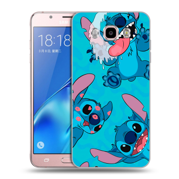 Силиконовый чехол на Samsung Galaxy J5 (2016) с принтом Лило и Стич Силиконовый чехол на Samsung Galaxy J5 (2016) с принтом Лило и Стич
