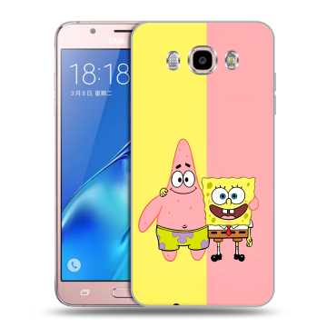 Силиконовый чехол на Samsung Galaxy J5 (2016) с принтом Спанч боб Спанчбоб Силиконовый чехол на Samsung Galaxy J5 (2016) с принтом Спанч боб Спанчбоб