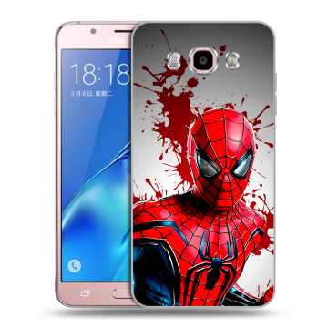 Силиконовый чехол на Samsung Galaxy J5 (2016) с принтом Spiderman Человек паук Силиконовый чехол на Samsung Galaxy J5 (2016) с принтом Spiderman Человек паук