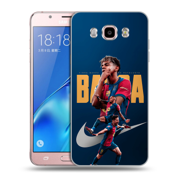Силиконовый чехол на Samsung Galaxy J5 (2016) с принтом Барселона Barca Yamal Силиконовый чехол на Samsung Galaxy J5 (2016) с принтом Барселона Barca Yamal