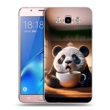 Силиконовый чехол на Samsung Galaxy J5 (2016) с принтом смешная панда Силиконовый чехол на Samsung Galaxy J5 (2016) с принтом смешная панда