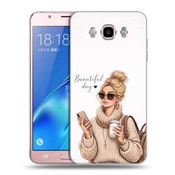 Силиконовый чехол на Samsung Galaxy J5 (2016) с принтом женский Силиконовый чехол на Samsung Galaxy J5 (2016) с принтом женский