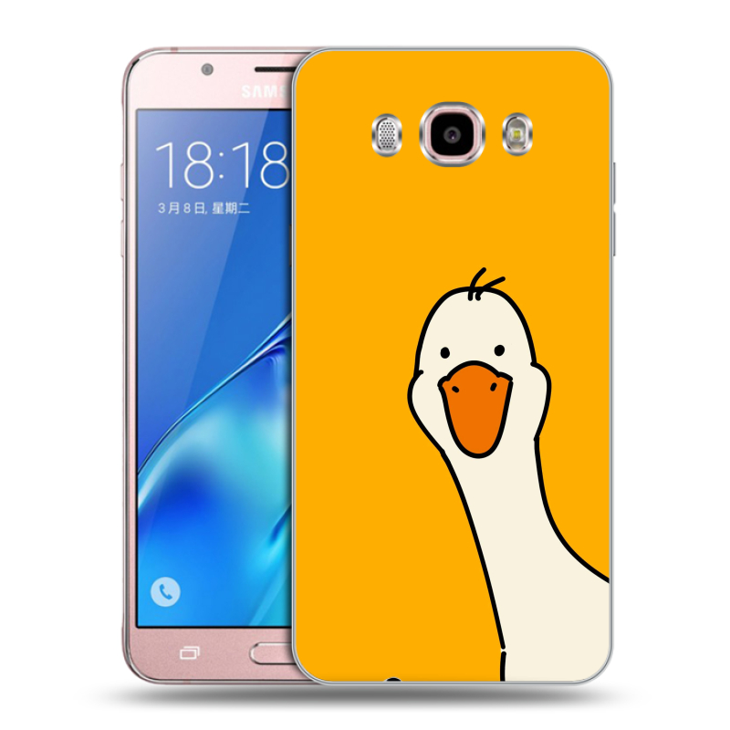 Силиконовый чехол на Samsung Galaxy J5 (2016) с принтом Утка Силиконовый чехол на Samsung Galaxy J5 (2016) с принтом Утка
