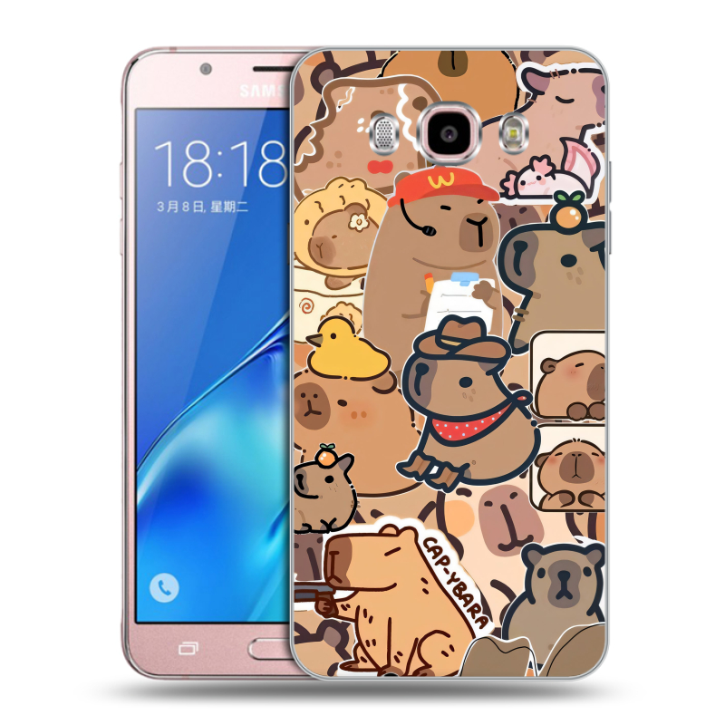 Силиконовый чехол на Samsung Galaxy J5 (2016) с принтом капибара Силиконовый чехол на Samsung Galaxy J5 (2016) с принтом капибара