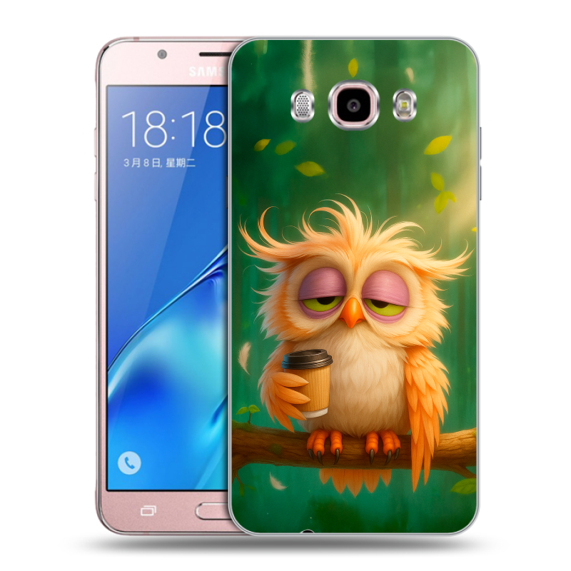 Силиконовый чехол на Samsung Galaxy J5 (2016) с принтом сова Силиконовый чехол на Samsung Galaxy J5 (2016) с принтом сова