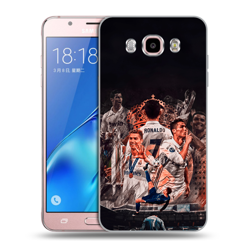 Силиконовый противоударный чехол на Samsung Galaxy J5 (2016) с принтом Реал Роналдо Real Ronaldo Силиконовый противоударный чехол на Samsung Galaxy J5 (2016) с принтом Реал Роналдо Real Ronaldo