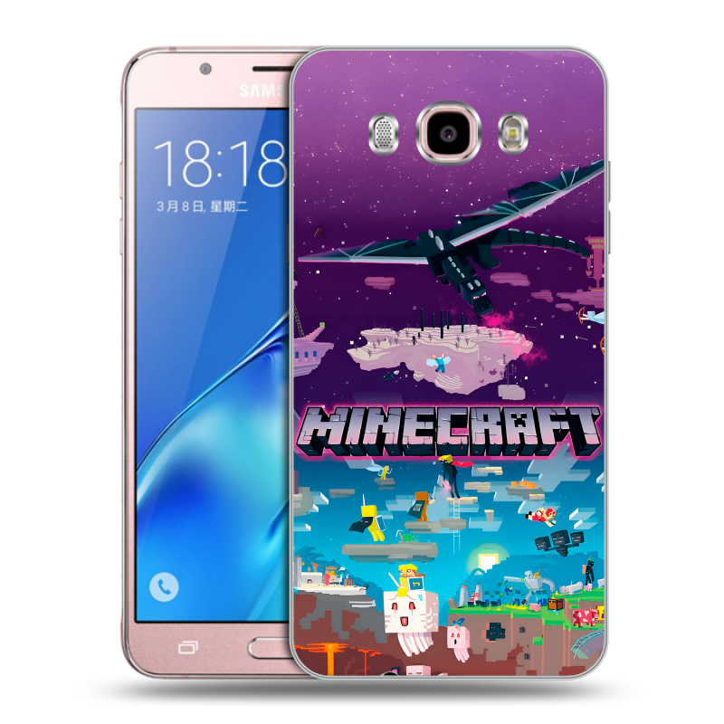 Силиконовый чехол на Samsung Galaxy J5 (2016) с принтом Майнкрафт Minecraft Силиконовый чехол на Samsung Galaxy J5 (2016) с принтом Майнкрафт Minecraft