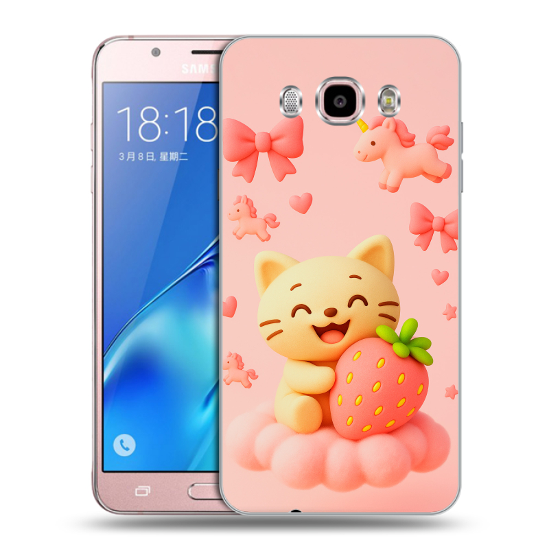 Силиконовый противоударный чехол на Samsung Galaxy J5 (2016) с принтом для девочек Силиконовый противоударный чехол на Samsung Galaxy J5 (2016) с принтом для девочек