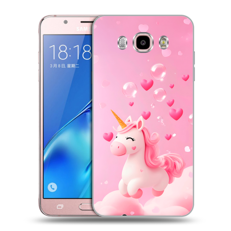 Силиконовый чехол на Samsung Galaxy J5 (2016) с принтом Единорог Силиконовый чехол на Samsung Galaxy J5 (2016) с принтом Единорог